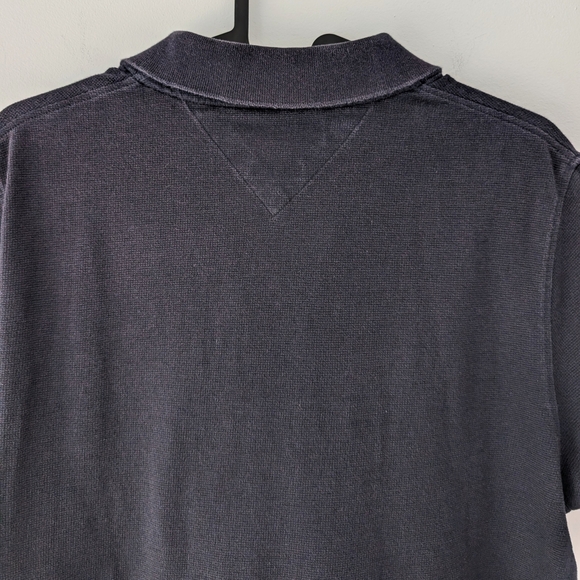 Tommy Hilfiger Women's Navy Polo with Light Blue Trim ~ Size Medium - Picture 8 of 8